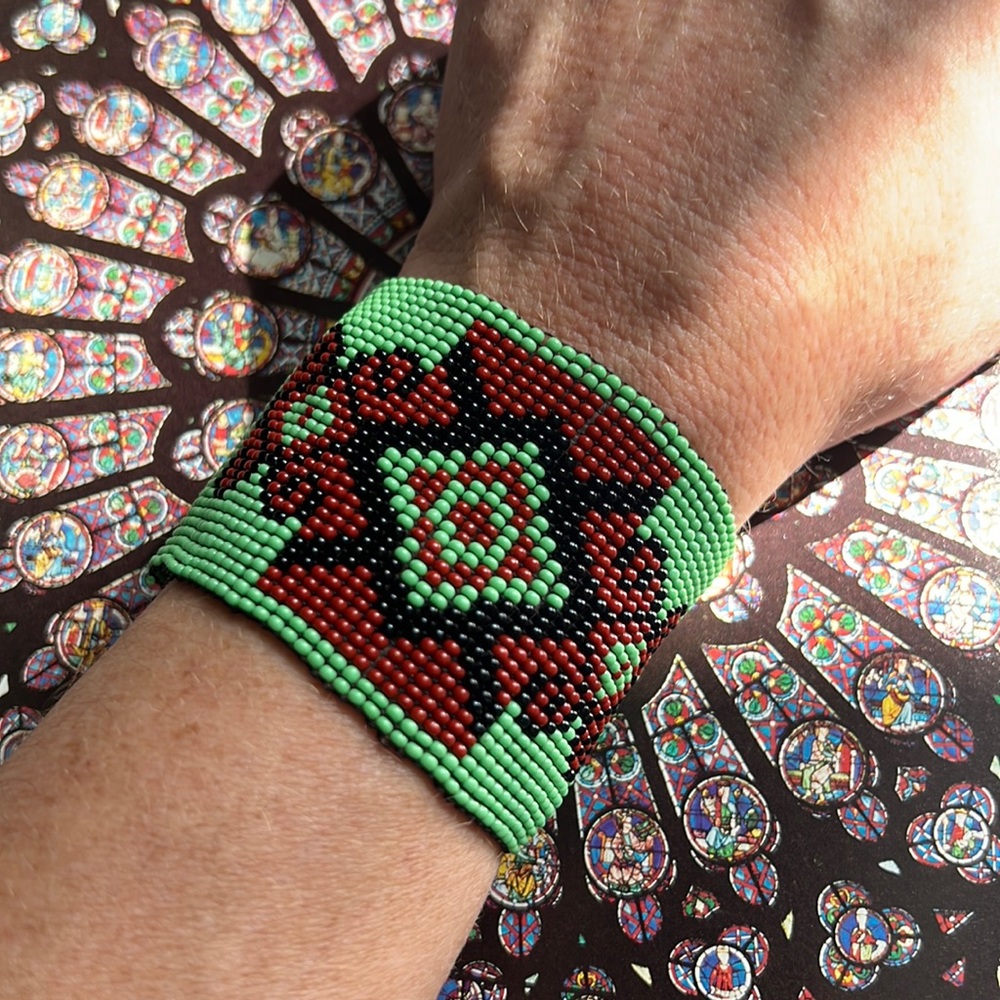 NWOT Handmade Beaded Loomed Cuff